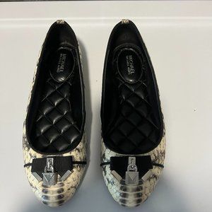 Michael Kors Snake Embossed Flats